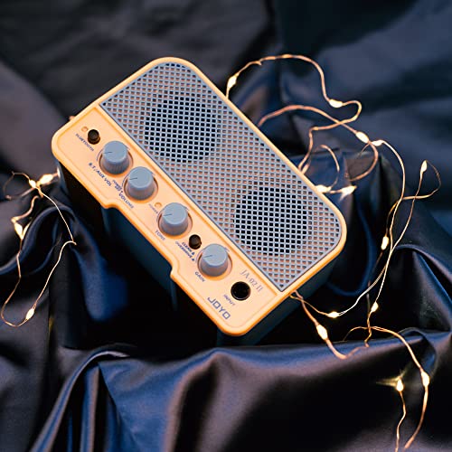 JOYO 5W Mini Guitar Amp Portable Electric Guitar Practice Amplifier with Bluetooth 5.0, Clean/Overdrive Channels, Rechargeable Battery, AUX & Headphone Out (JA-02 II Blue) - color: Blue