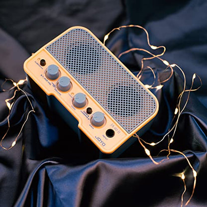 JOYO 5W Mini Guitar Amp Portable Electric Guitar Practice Amplifier with Bluetooth 5.0, Clean/Overdrive Channels, Rechargeable Battery, AUX & Headphone Out (JA-02 II Blue) - color: Blue