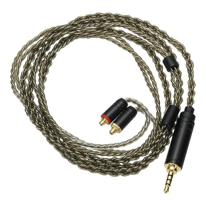 PATIKIL IEM Earphone Cable 1.2M Long Silver-Plated Gray Green (2.5mm MMCX) - color: Gray Green, size: 2.5mm