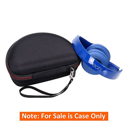 LTGEM Case Compatible with Beats Solo 4 / Studio Pro Headphone, Hard Travel Carrying Case for Beats Solo 4 / Studio Pro Headphone, Black+Black - color: Black+Gray1