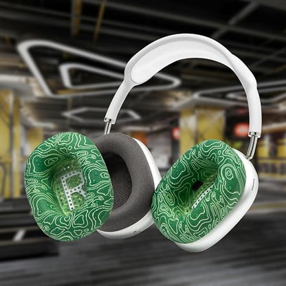 WC SweatZ Max - Patented Silicone Sweat Covers for AirPods Max 1 | Made by Wicked Cushions | (Does Not Fit AirPods Max 2). Sweatproof, Full Earpad Protection | Emerald Tide - color: Emerald Tide