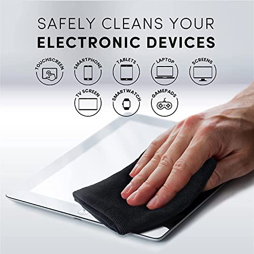 Electronic Wipes Streak-Free Screen Cleaner, TV Screen Cleaner for Smart TV, Screen Wipes Computer Cleaner, TV Cleaner for Electronics: Laptop, Car Phone, iPad | Microfiber Cloth Included [160 Wipes] - size: 40 Count (Pack of 4)