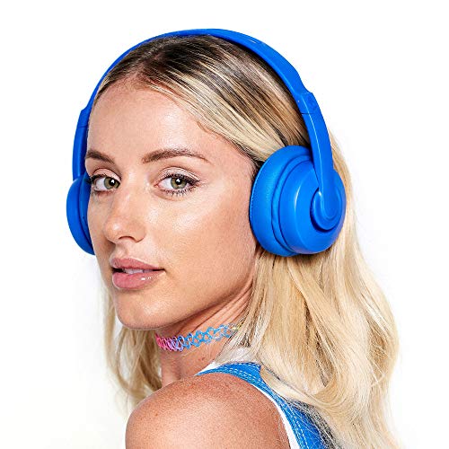 Skullcandy Cassette On-Ear Wireless Headphones, 22 Hr Battery, Microphone, Works with iPhone Android and Bluetooth Devices - Blue - color: Cobalt Blue, style: Cassette