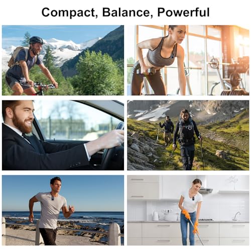 Wodgreat Wearable Clip On Bluetooth 5.4 Speaker IPX5 Waterproof | Clean Sound, Built-in Mic, Hands-Free Music/Calls for Work/Cycling/Home/Party/Outdoor(Black)