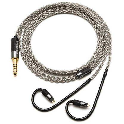 0.78mm 2Pin 6N Single Crystal Silver 2.5mm/4.4mm Balance Earphone Upgrade Cable for Oriolus Audeze iSINE20 LCDi3 64audio A12t TIA RE2000 Legend X Billie Vision VE6 DUNU SA6 (L-3.5mm Plug) - size: L-3.5mm Plug