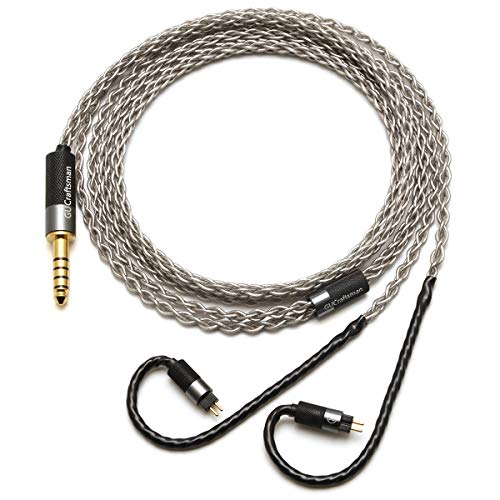 0.78mm 2Pin 6N Single Crystal Silver 2.5mm/4.4mm Balance Earphone Upgrade Cable for Oriolus Audeze iSINE20 LCDi3 64audio A12t TIA RE2000 Legend X Billie Vision VE6 DUNU SA6 (2.5mm Plug) - size: 2.5mm Plug