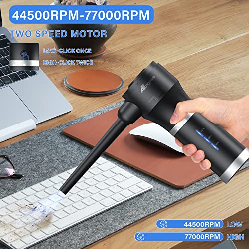 ATEngeus 3 in1 Compressed Air Duster & Vacuum, Air Blower, Vacuum Cleaner for pc - color: Tad053