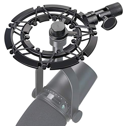 SUNMON Shure MV7 Shock Mount Compatible with Shure MV7 Microphone, MV7 Shock Mount Reduces Vibration Noise Matching Mic Stand Boom Arm by SUNMON - color: Shock Mount