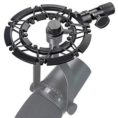 SUNMON Shure MV7 Shock Mount Compatible with Shure MV7 Microphone, MV7 Shock Mount Reduces Vibration Noise Matching Mic Stand Boom Arm by SUNMON - color: Shock Mount