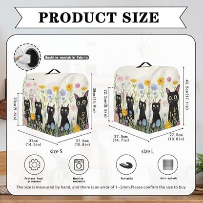 Stand Mixer Dust Cover with Adjustable Drawstring, Blender Cover Mixer Protective Cover Dustproof Stand Mixer Cover Househould Kitchen Items Cute Cat Prints - color: Cute Cat Prints, size: S