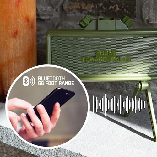 Claymore Portable Bluetooth Speakers | Stereo Sound, Loud Speakers, Hi-Fi Audio | Waterproof, Dustproof, Shockproof Indoor and Outdoor Speaker, Beach, Pool Parties, Camping