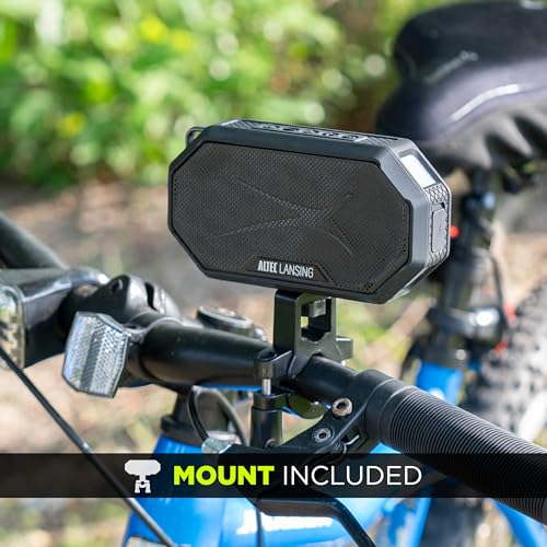 Altec Lansing Portable Bluetooth Speaker HYDRAMINI 2.0, IP67 Waterproof, Portable Speaker, 12h Playtime, Wireless Pairing, USB-C Quick Charge, Magnetic Bluetooth, Voice Assistant Integration - color: Black
