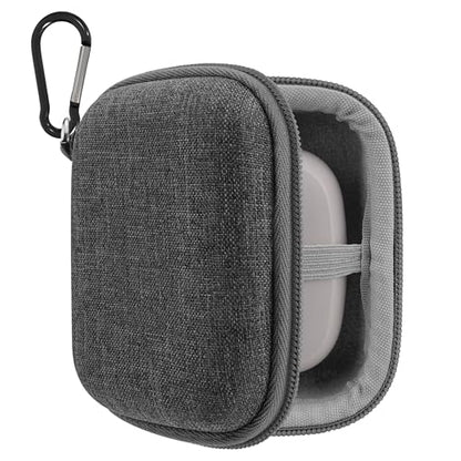Geekria Shield Earbuds Case Compatible with Bose QuietComfort Ultra (2nd Gen), New QC True Wireless Earbuds, Replacement Hard Shell Travel Carrying Bag with Carabiner Clip (Dark Grey)