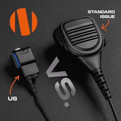 N-ear Choice™ PTT/Mic Tier 3 - Compact Radio PTT - Compatible with APX Next, APX1000, APX3000 to APX8000, APX900, Next, SRX2200, XPR6300, XPR6350, XPR6000 Series, XPR7000 Series Radios