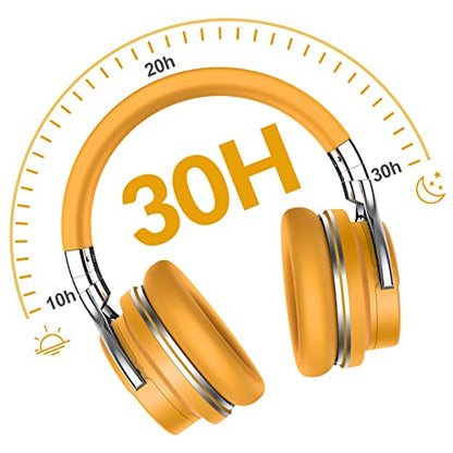 Million Sold 10 Years Classic E7 Active Noise Cancelling Headphones with Upgraded Noise Cancellation, Bluetooth Headphones Wireless with HD Sound Vivid Deep Bass, for Home Office Travel Gift Pcs - color: Yellow, style: E7 Wireless Active Noise Cancelling