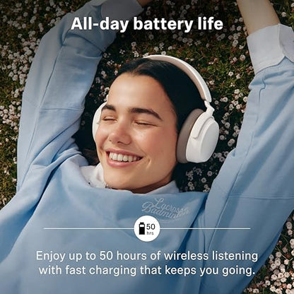 Sennheiser ACCENTUM Wireless Bluetooth Headphones, 50hr Battery, ANC, White - color: White, style: ACCENTUM Wireless