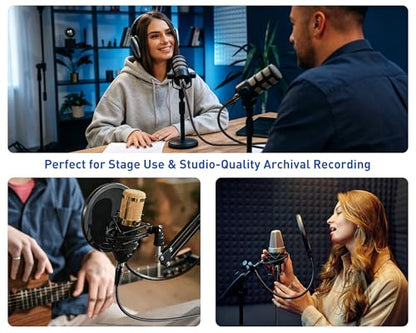 XLR Cable 6ft 6 Packs - Premium Balanced Microphone Cables Mic Cable | With 3-Pin Shielded Nylon Braided XLR Male to Female Mic Speaker Cable for Mixer, Speaker Systems 22AWG - size: 6 Feet-6 Pack