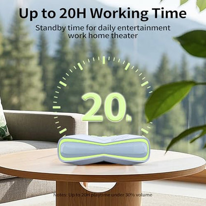 Bluetooth Speaker IPX7 Waterproof, Outdoor Portable Speakers Wireless BT5.3/AUX/TF Card, Extra Long Playtime, Shower Speaker for Home Travel Swimming Pool Party Beach Pool Sports Men Gift