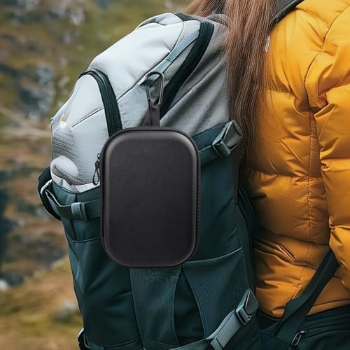 SOULWIT Headphone Carry Case for Bose QC35/QC45/QC Ultra/QC25/QC SE/Quiet Comfort, Hard EVA Replacement Case, Travel Storage Bag with Carabiner - Black