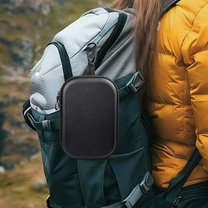 SOULWIT Headphone Carry Case for Bose QC35/QC45/QC Ultra/QC25/QC SE/Quiet Comfort, Hard EVA Replacement Case, Travel Storage Bag with Carabiner - Black
