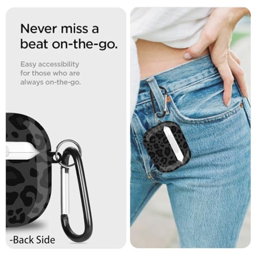 Cute Airpods 5/4 Gen Case Hard Cover Girl Women 2026/2024 - Black/G Leopard - color: Black/Grey Leopard, size: For Airpods 4/5