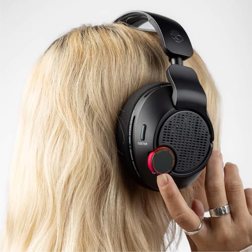 Skullcandy Crusher PLYR 720 Wireless Gaming Headset - Digi-Black | THX Spatial Audio, Multi-Sensory Crusher Bass, Removable Microphone, PC, PlayStation, Nintendo, Multi-Platform, Open-Back - color: Digi-Black