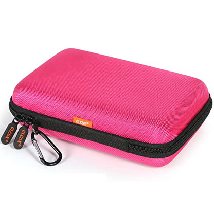 Electronics Tech Organizer Portable Travel Case, Protective Carrying Case - color: Deep Pink