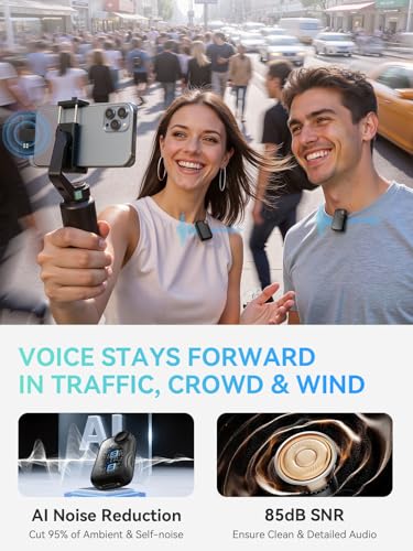 MIC PRO Wireless Microphone for iPhone/Android/Camera/PC, 48kHz CD-Quality, AI Noise Cancelling, 820ft Range, Up to 18H Runtime, Portable Clip-On Mic for Vlog, Streaming, Podcast - style: Mic Pro