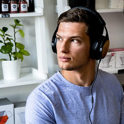 thinksound ov21- Wired Headphones - Over Ear Closed Back Pro Studio Monitor with Mic Professional Grade, Critically Acclaimed, with Detachable Corded Cable for Recording, DJ, Guitar, Music, Podcast