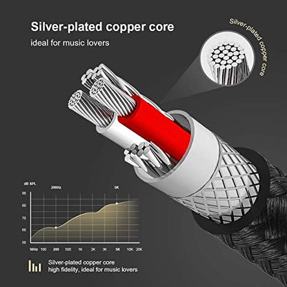 CableCreation 3.5mm Aux Cable 6FT/1.8m, HiFi TRRS Auxiliary Cable for Car | 90 Degree Right Angle Aux Cord with Silver-Plating Copper Core for Car Stereos, iPhones, Speakers, PS4 Headset, Black - size: 6 Feet