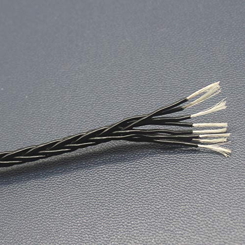 Youkamoo 2.5mm Balanced Replacement Upgrade Cable Compatible with Hifiman Sundara, Ananda, Arya, HE400SE, HE4XX HE-400i Headphones Dual 3.5mm Male Silver Plated Braided 4ft/1.2m - size: 4 ft (1.22 m)