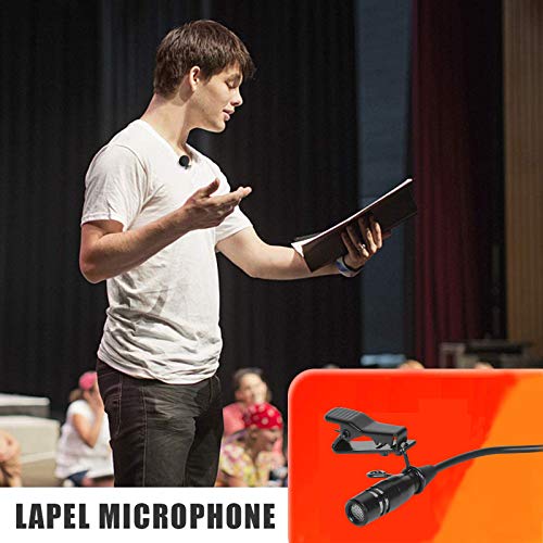Lavalier Microphone Lapel Microphone Compatible with AKG Samson Wireless Transmitter - Unidirectional Condenser Mic - Mini XLR TA3F Plug - size: Mini XLR TA3F Plug for AKG Only