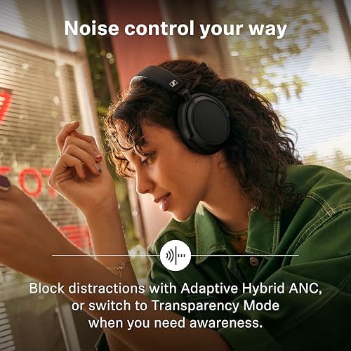 Sennheiser ACCENTUM Plus Wireless Headphones, 50hr Battery, ANC, Black - color: Black, style: ACCENTUM Plus Wireless