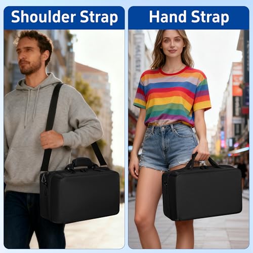 OUUTMEE Hard Shell Carrying Case Compatible with PS5 Slim - size: For PS5 Slim