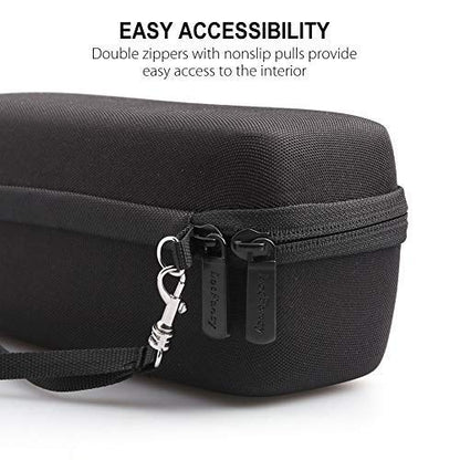 LotFancy Hard Case Fits for Bose SoundLink Mini/Mini 2 Bluetooth Speaker with Soft Silicone Cover Mesh Pocket for Accessories, Black