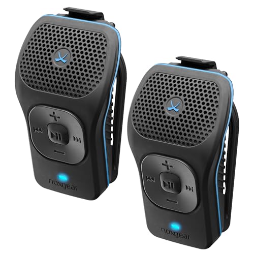 noxgear 39g Wearable Bluetooth Speaker, Mini Clip-On, 2 Pack, Black - color: Black, size: 2 Pack