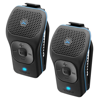 noxgear 39g Wearable Bluetooth Speaker, Mini Clip-On, 2 Pack, Black - color: Black, size: 2 Pack