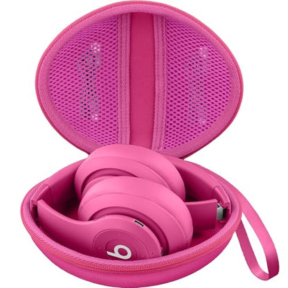 for Beats Studio Pro/Studio3/Solo4/Solo3 Headphones Hard Case, Rose Red - color: Rose Red Case