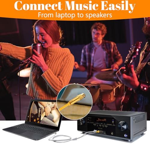 1/4 to 1/8 Audio Adapter, 3.5mm (1/8 inch) Male to 6.35mm (1/4 inch) Female | 8 Pcs, and 6.35mm (1/4) to 3.5mm (1/8), Stereo Audio Jack Converters, for Studio, Guitar, Microphone, Speaker, Hi-Fi Systems