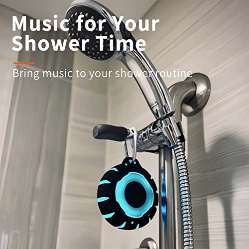 HEYSONG Waterproof Shower Bluetooth Speaker, Durable & Portable with Clear Sound, Ideal for Shower, Pool, Beach & Kayaking – Great Gift for All Ages - color: Black