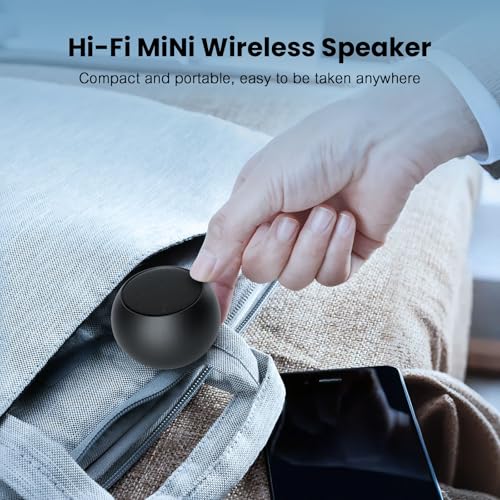 Mini Bluetooth Speaker, Portable Wireless Small Speaker with Rich Bass, Bluetooth 5.3, IP7 Waterproof, 8H Playtime, USB-C Fast Charging, Compact Pocket Speaker for Home, Outdoor, Shower, Travel