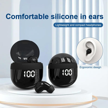 Smallest Invisible Mini Earbuds Wireless Bluetooth，Low Profile Micro Smallest Tiny Discreet Hidden Earbuds for Work，Invisible Sleep Wireless Earphone IPX5 Waterproof