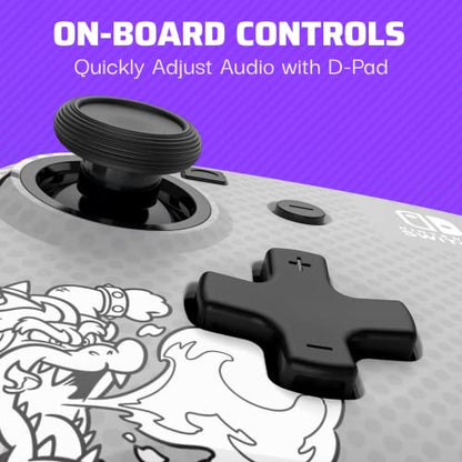 PDP REMATCH Enhanced Wired Power Nintendo Switch Pro Controller, Officially Licensed Switch Lite/OLED Compatible Gamepad, Customizable Programmable Buttons, Black & White (Bowser Luigi Mario Comic) - color: Mario Comic