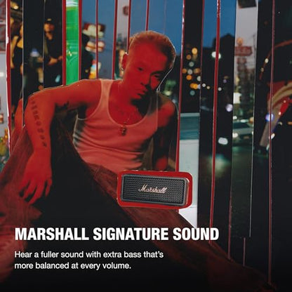 Marshall Emberton III Portable Bluetooth Speaker - Rugged Waterproof/Dust-Proof Design | Loud Stereo Sound, Deep Bass | Compact and Wireless for Travel and Outdoors - Black and Brass - color: Black & Brass