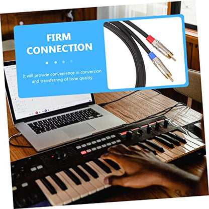 Angoily 1pc Stereo Male to Adapter Cable Audio Equipment Connector for Headphones Speakers and