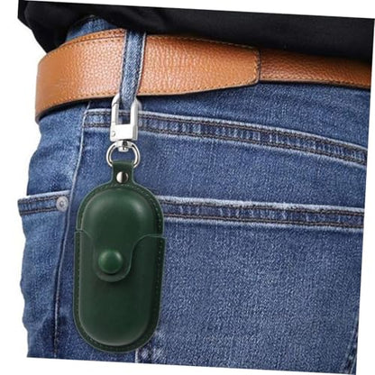 POPETPOP Waterproof Earphone Holder Protective Case for Earbuds 3i, Portable Dust-Proof Scratch-Resistant Earbud Storage in Dark Green for Travel and Daily Use