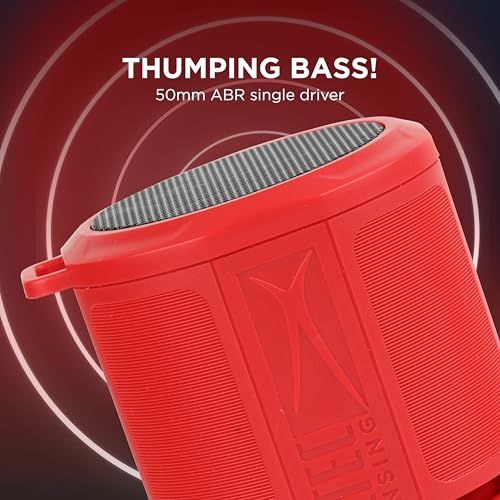 Altec Lansing HydraMicro - Waterproof Bluetooth Speaker, Lightweight & Portable Speaker for Travel & Outdoor Use, Red - color: Red, style: HydraMicro