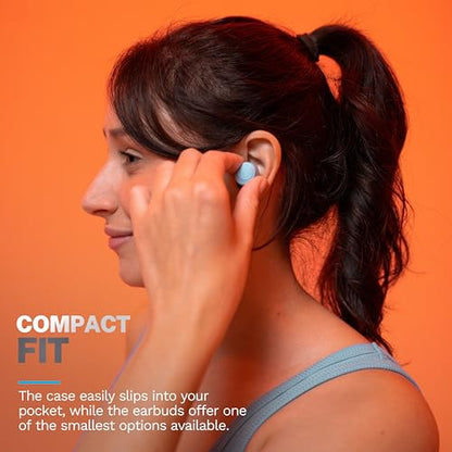 JLab Go Air Pop+, True Wireless Earbuds, Bluetooth Earbuds with Microphone, Dual Connect, EQ3 Sound, Light Blue - color: Light Blue, style: Pop+