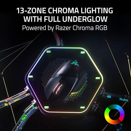 Razer Basilisk V3 Pro 35K Wireless Gaming Mouse, 140 Hr Battery, Black | 35K DPI Optical Sensor Gen 2, HyperScroll Tilt Wheel, 13 Customizable Controls, Chroma RGB, Optical Switches Gen 3