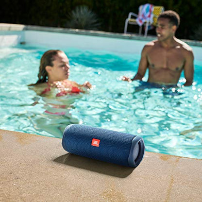 JBL FLIP 5, Waterproof Portable Bluetooth Speaker, Blue, 3.6 x 3.6 x 8.5 | Sounds better than ever, Bring the party anywhere, Make a splash with IPX7 waterproof design, A rainbow of colours - color: Blue